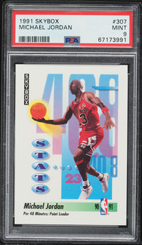 1991 SkyBox Michael Jordan #307 | PSA 9 Mint