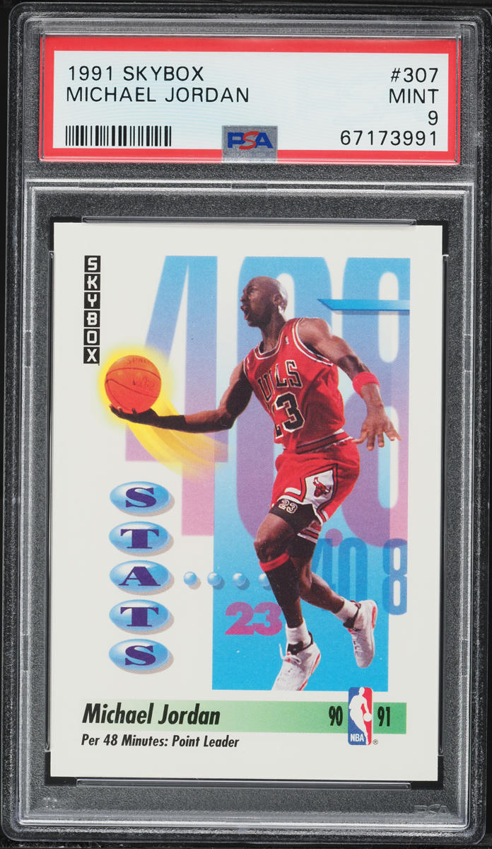 1991 SkyBox Michael Jordan #307 | PSA 9 Mint