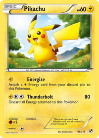 Pikachu - Black and White (BLW) 115/114