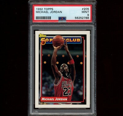 1992 Topps Michael Jordan #205 50 Point Club | PSA 9 Mint